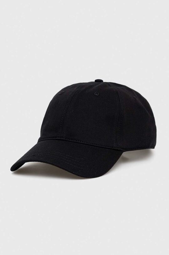 

Хлопковая бейсболка Lacoste, черный