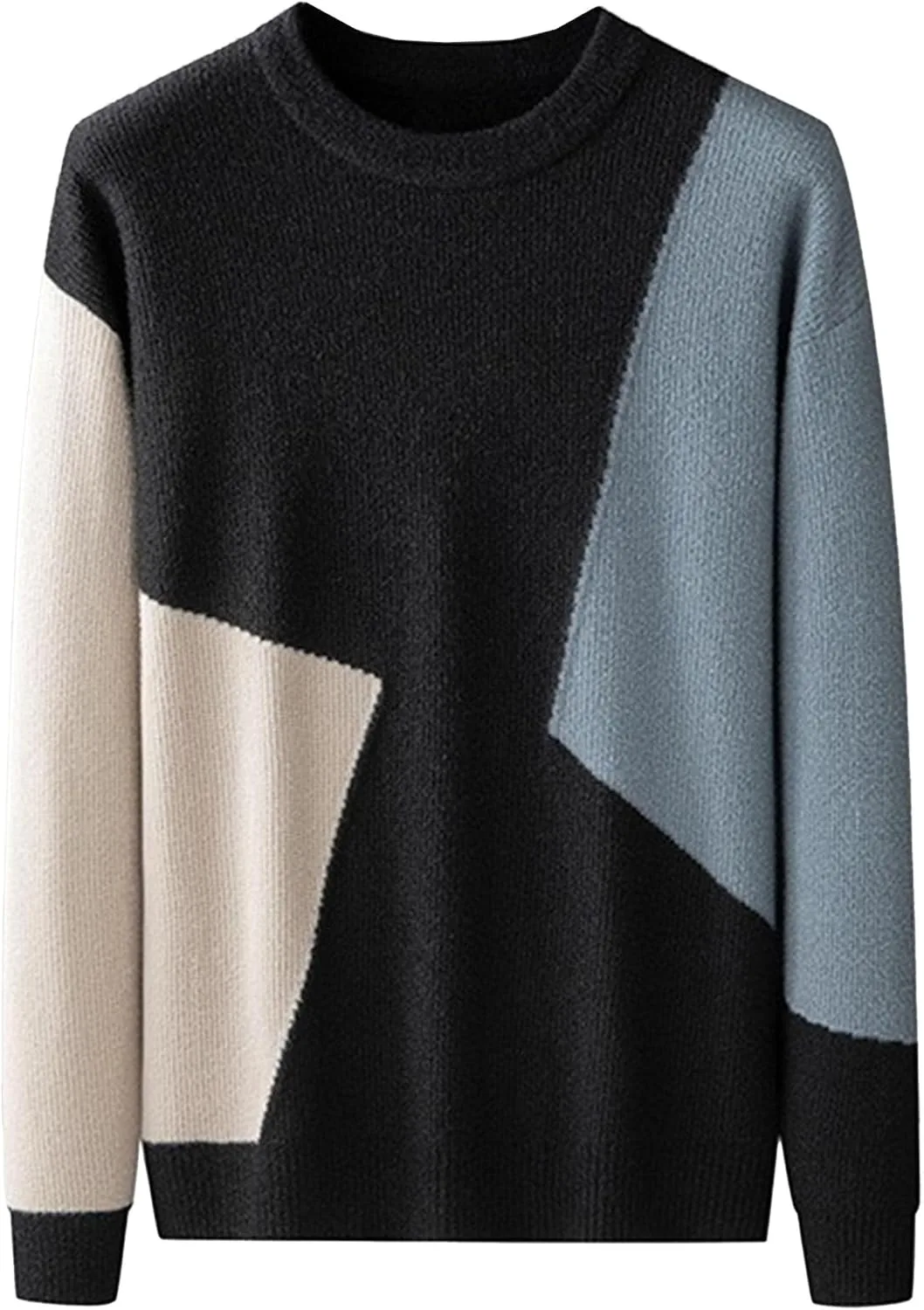 

Мужской повседневный вязаный пуловер Maiyifu-GJ, Slim Fit, цветной блок