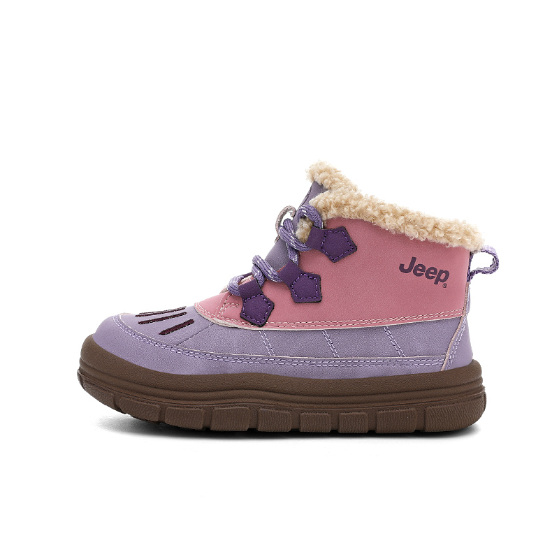 Утепленные детские ботинки Slip Resistant Abrasion Resistant Jeep, оливково-зеленый/amber желтый[thin cotton] — фото 3