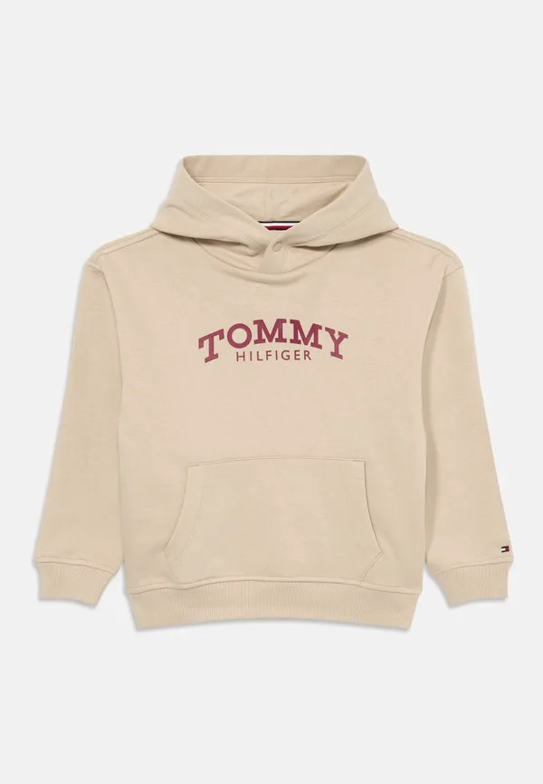 Толстовка с капюшоном из флиса с принтом логотипа Tommy Hilfiger, Gulf Sand