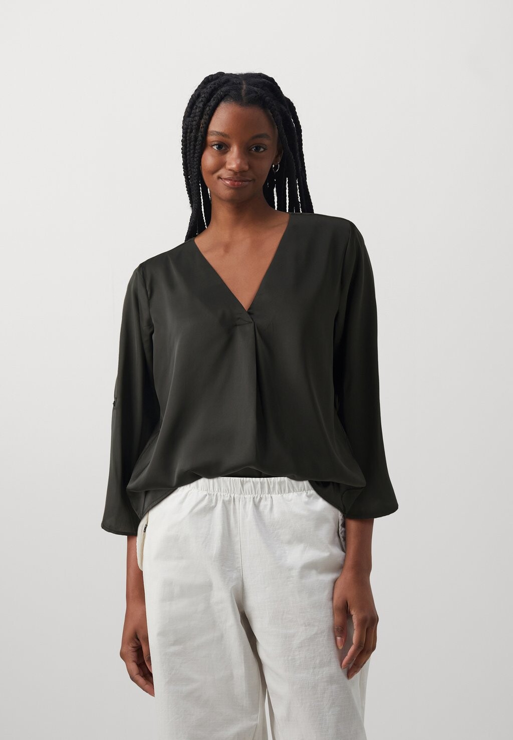 

Футболка с длинным рукавом Jdyfifi 3/4 V Neck JDY, черный