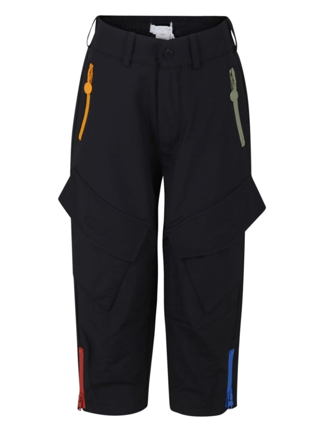 

Stella McCartney Kids брюки карго с молниями, черный