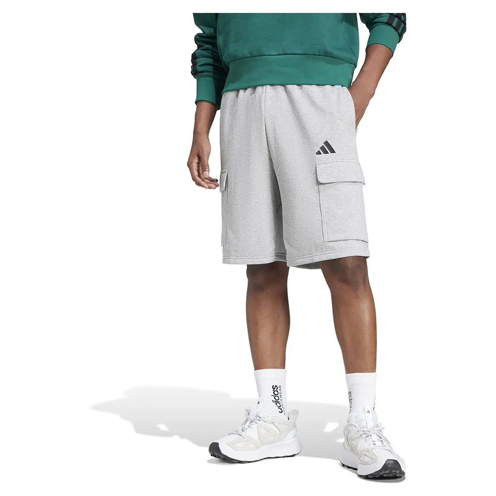 

Шорты adidas Essentials Feel Cozy French Terry cargo, серый