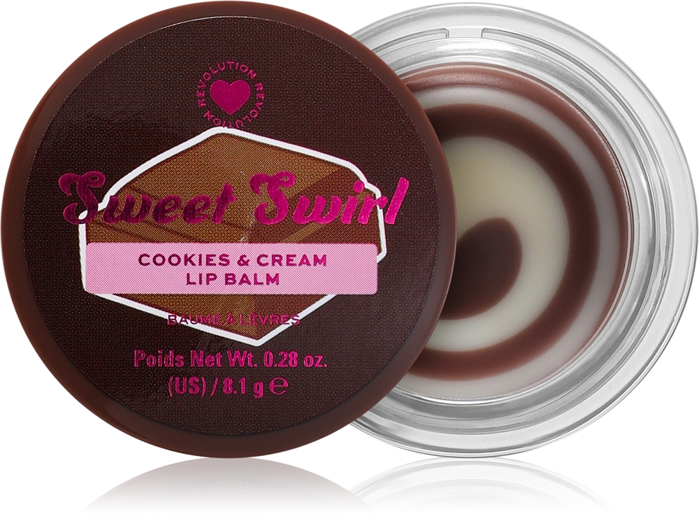 

Увлажняющая маска для губ Sweet Swirl I Heart Revolution, atspalvis cookies and cream 8,1 гр