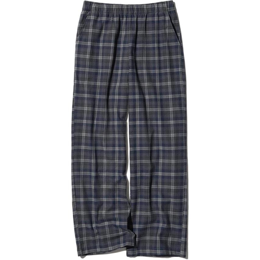 

Фланелевые брюки клетчатые Uniqlo, серый
