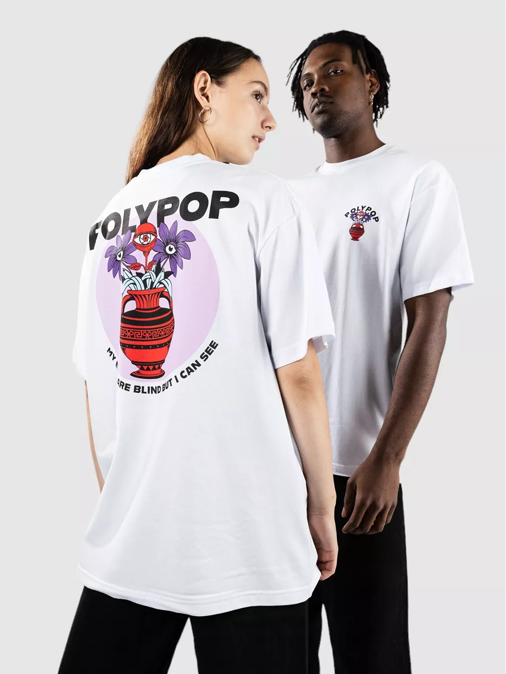 

Футболка стандартного кроя Vase Polypop, белый