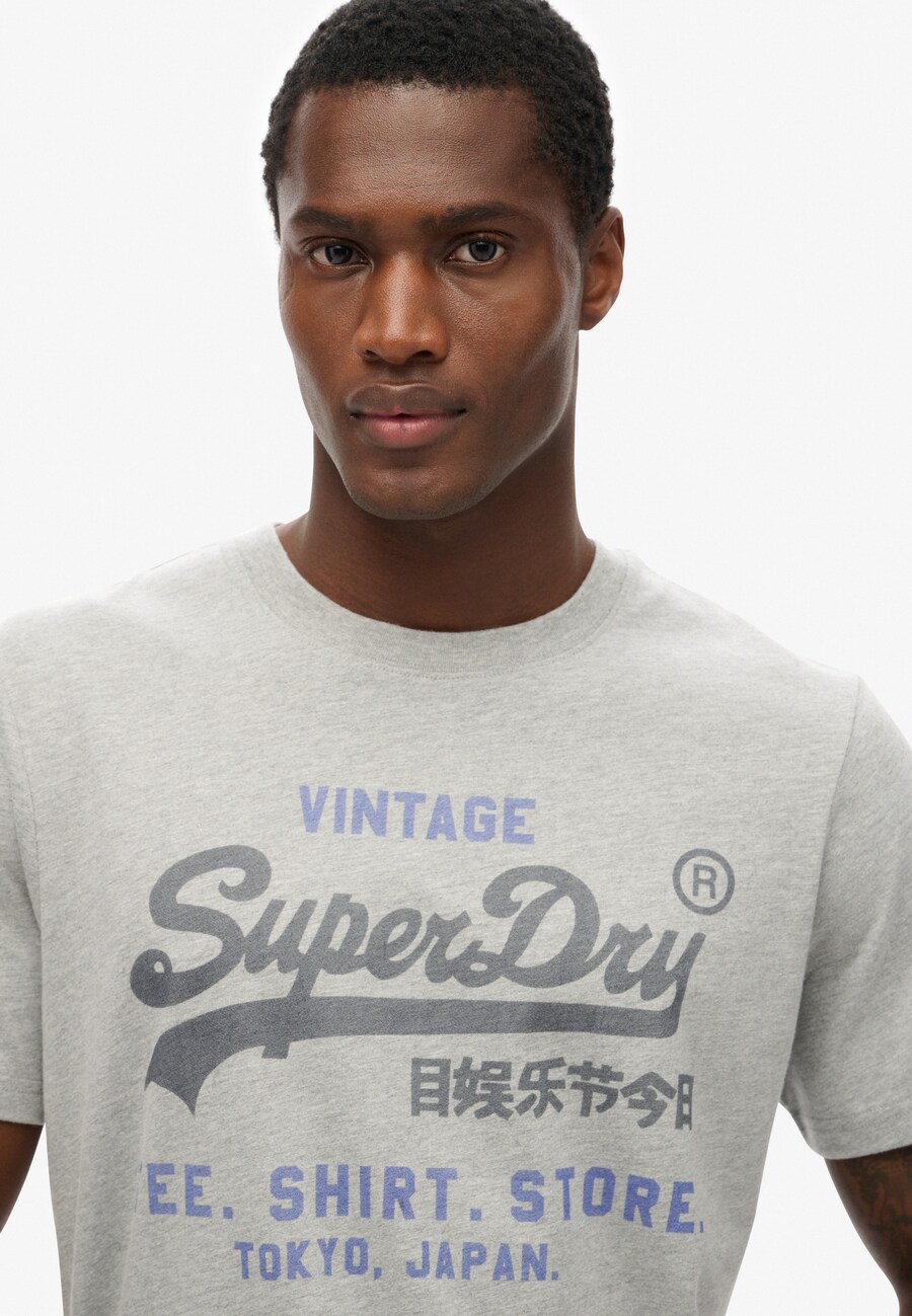 Классическая футболка Superdry Shirt, цвет grey/anthracite — фото 3