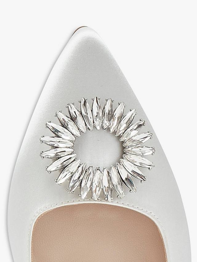 Свадебные туфли-лодочки на каблуке audley kitten Rainbow Club, цвет Ivory Satin — фото 4