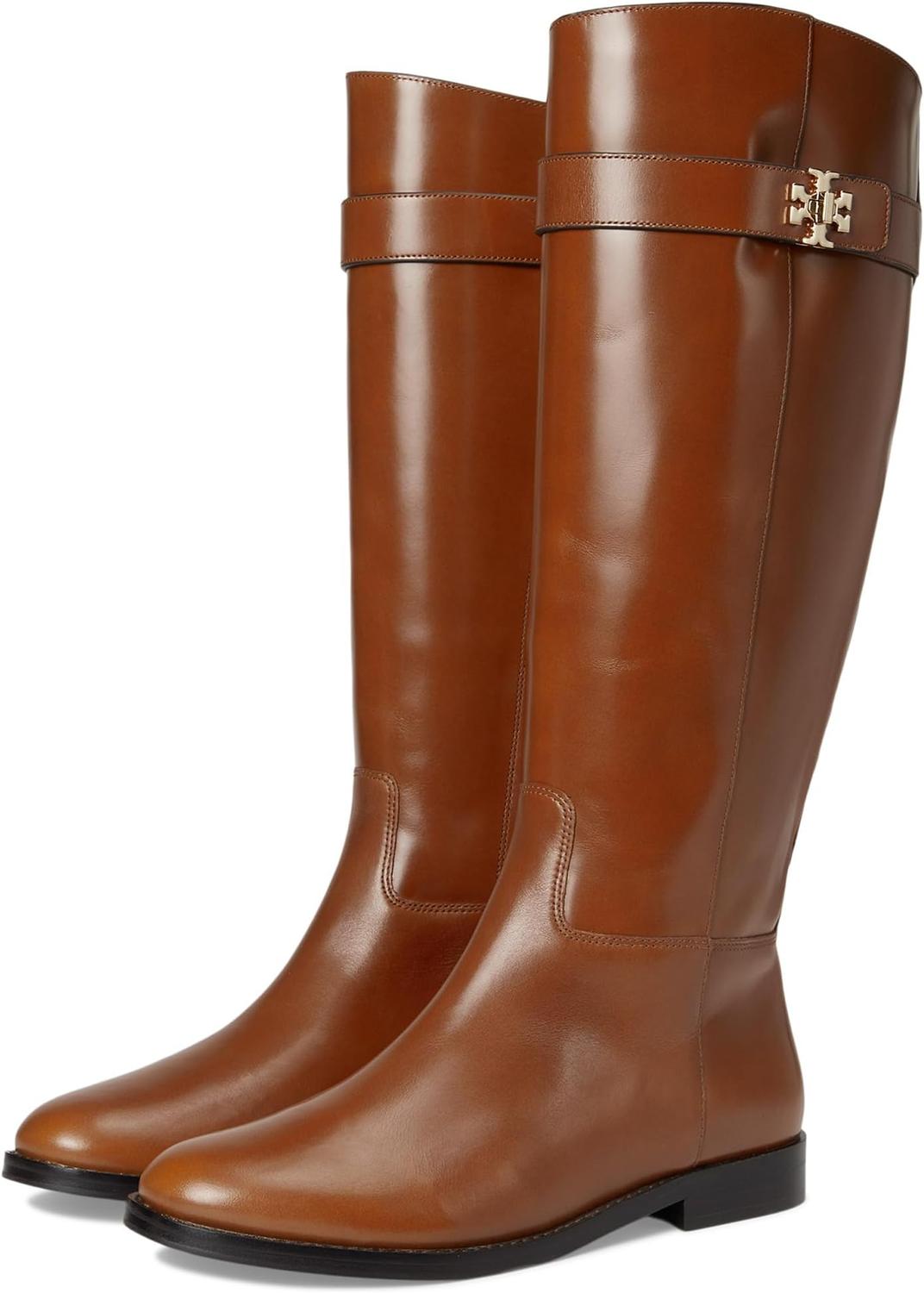 Ботинки Tory Burch Turnlock Riding Boot, цвет Sierra Cognac