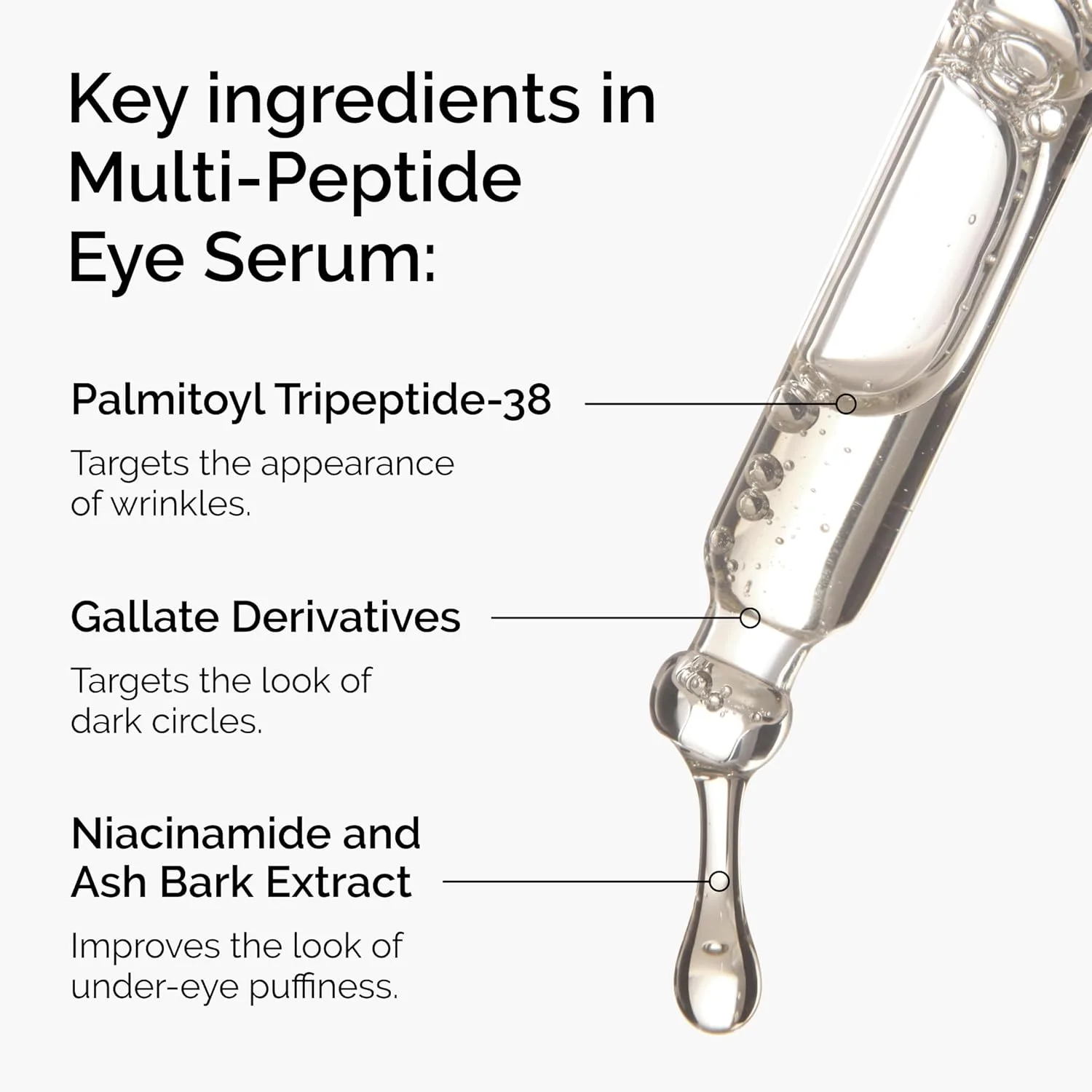 Набор сывороток и мультипептидов The Ordinary Multi-Peptide Serum Duo, антивозрастной уход за кожей лица и области вокруг глаз: мультипептид + гиалуроновая кислота и сыворотка для глаз. — фото 4
