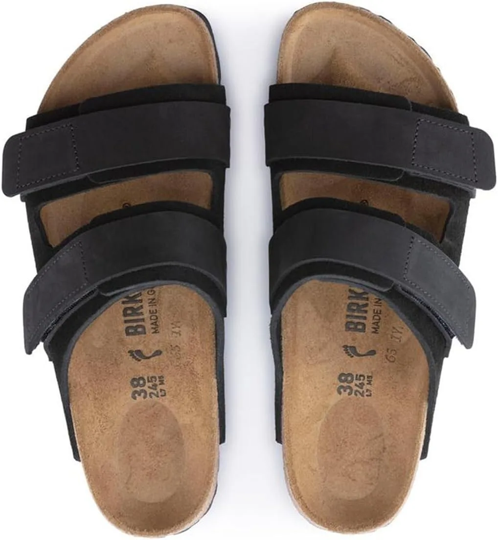 Мужские туфли BIRKENSTOCK UJI 1024832 с перфорацией, черные — фото 3