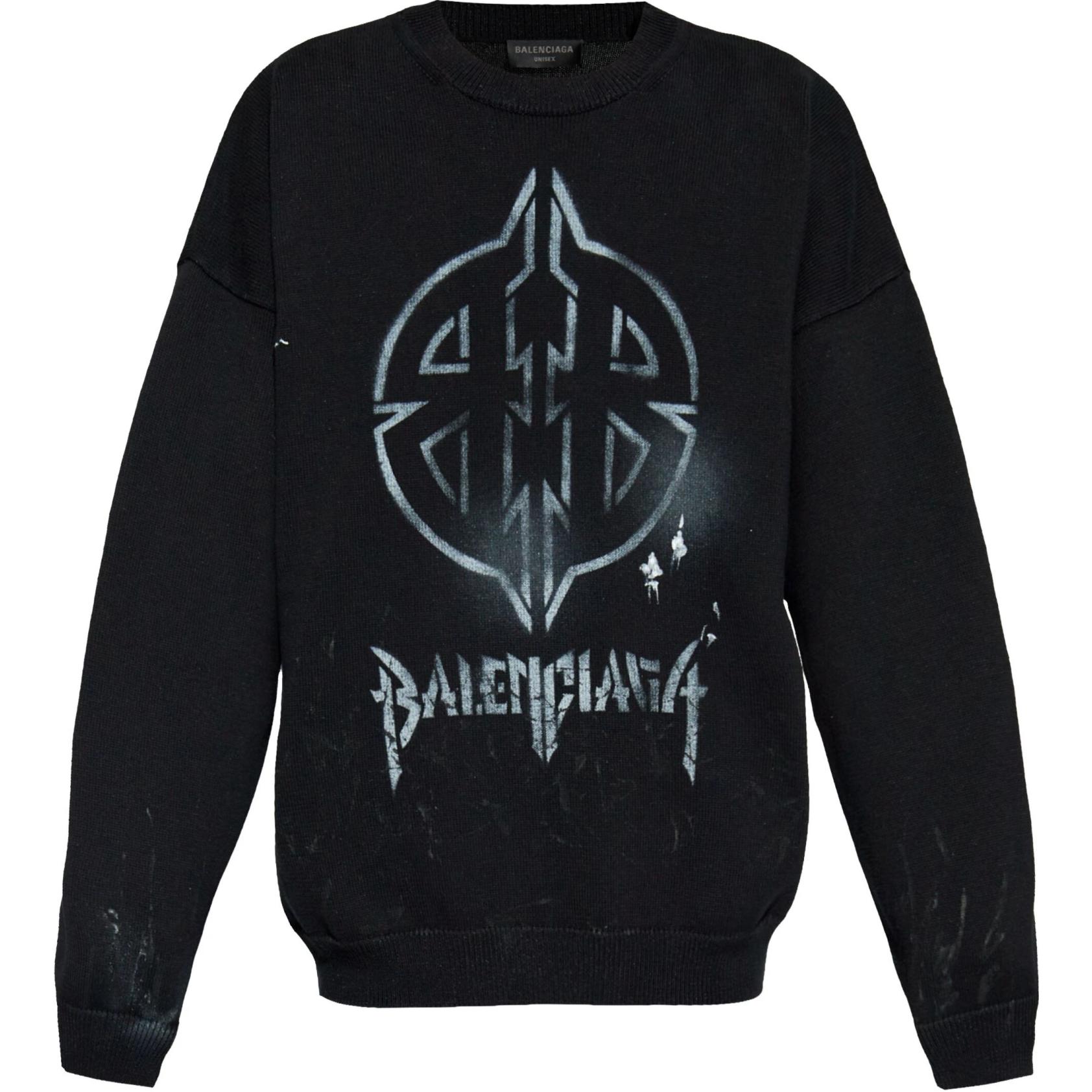 

Толстовка с логотипом Balenciaga, черный