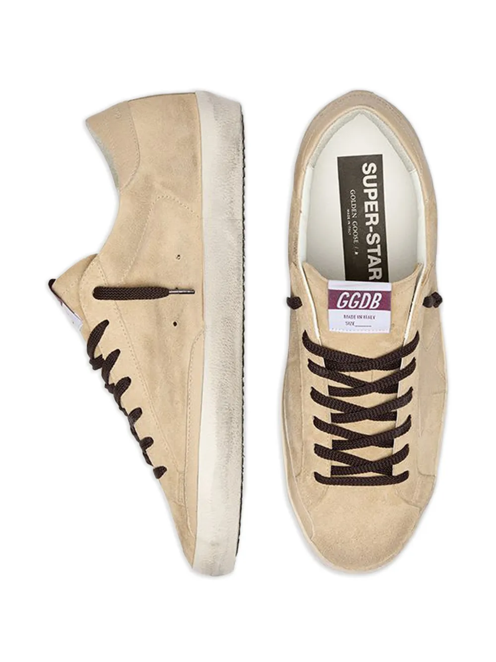 Кеды Super-Star Golden Goose, бежевый — фото 3