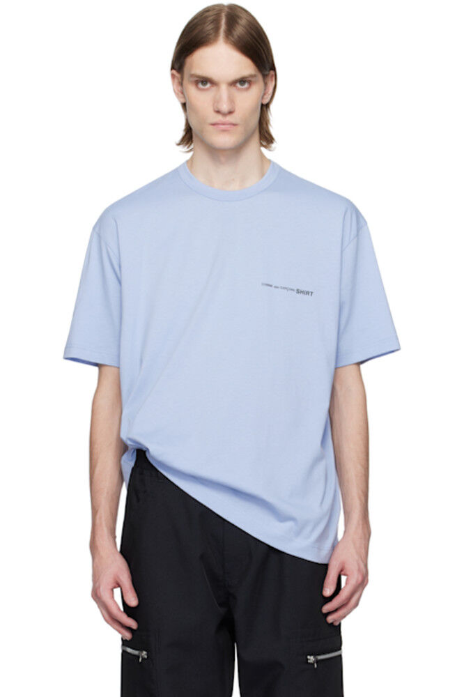 

Синяя футболка оверсайз Comme des Garçons Shirt