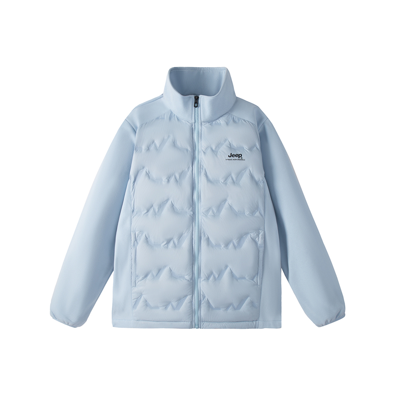

Пуховик Unisex Stand Collar Moderate Down Jacket Jeep, glacier синий[jeep high-end outdoor collection]