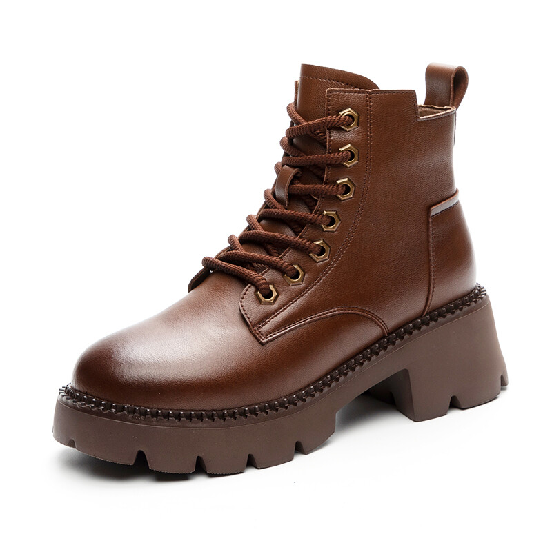 

Ботинки Martin Boot женские Nrdrofficial, цвет Brown Fleece-lined