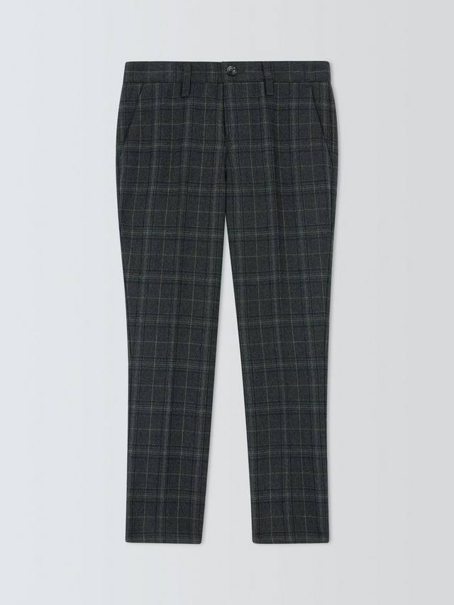 

Детские утепленные клетчатые брюки tailored John Lewis Heirloom Collection, Grey Check