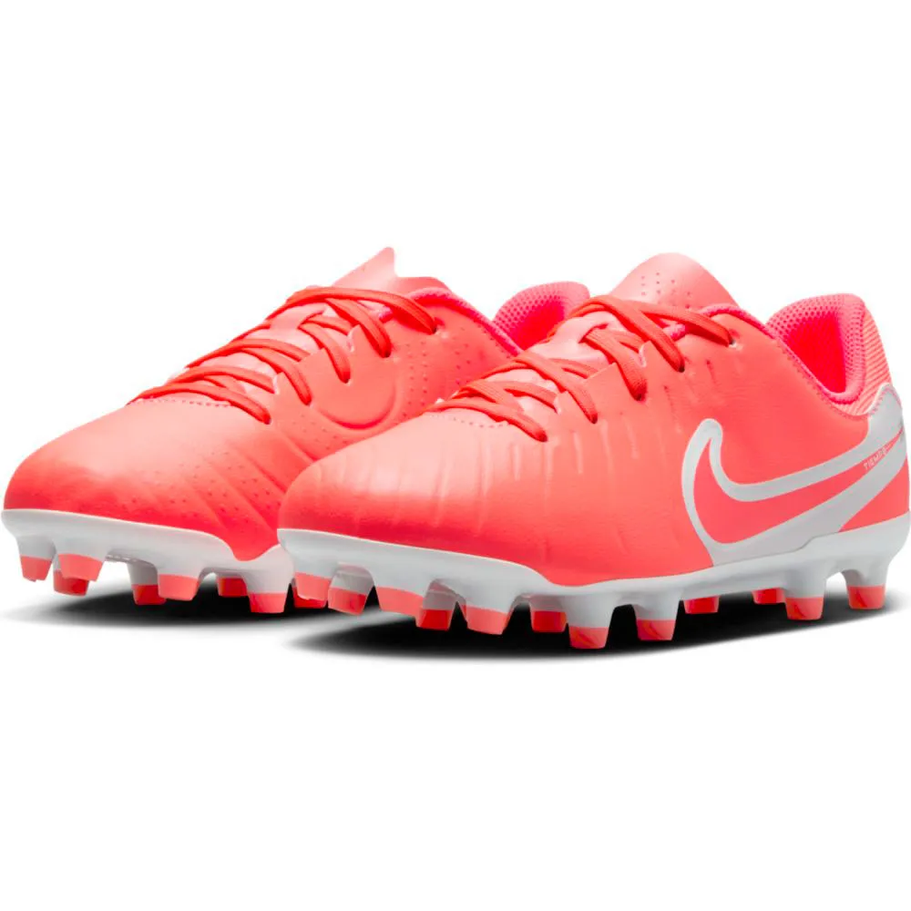 Футбольные бутсы Nike Legend 10 Academy FG, красный — фото 4