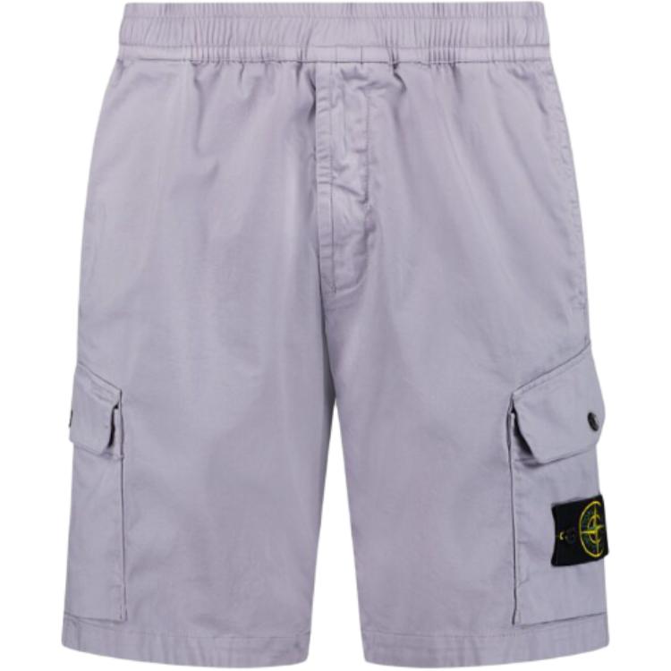 

STONE ISLAND Повседневные шорты мужские фиолетовые