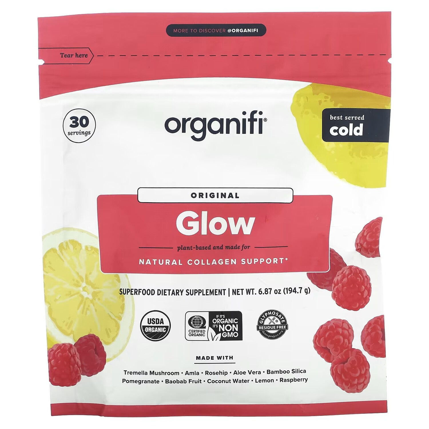 

Добавка Organifi Original Glow, 194,7 г