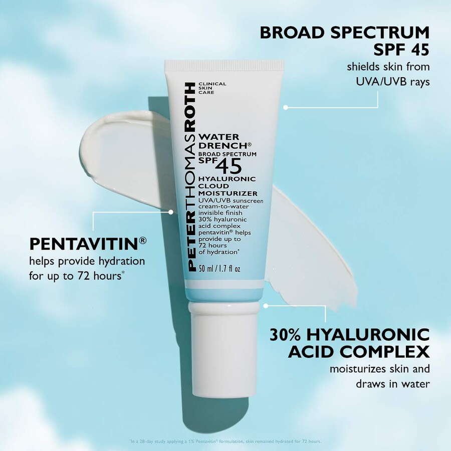 Крем для лица SPF PETER THOMAS ROTH Увлажняющий Water Drench с гиалуроновой кислотой — фото 4