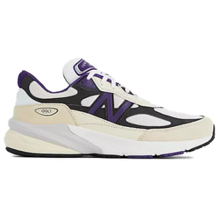 990v6 MiUSA Teddy Santis Белый Черный Сливовый New Balance, Бежевый Синий — фото 2