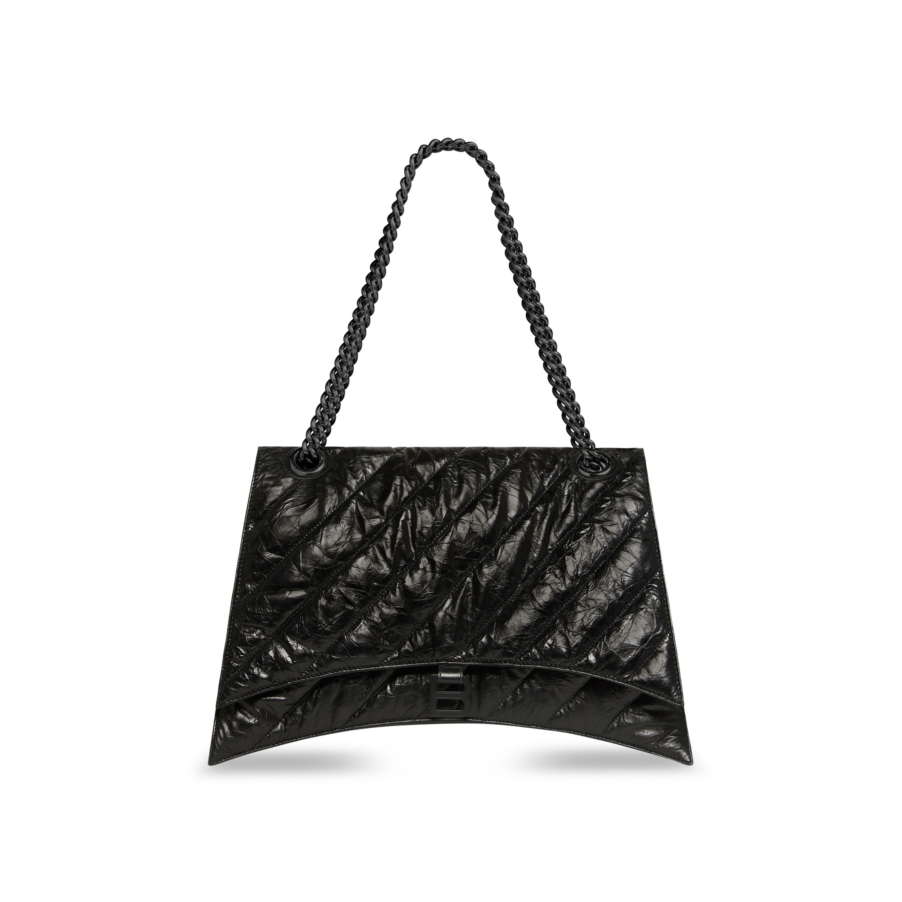 

Crush Большая цепная сумка стеганая BALENCIAGA, черный