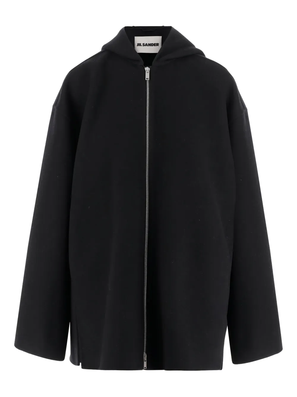 

Шерстяная куртка с капюшоном JIL SANDER, черный