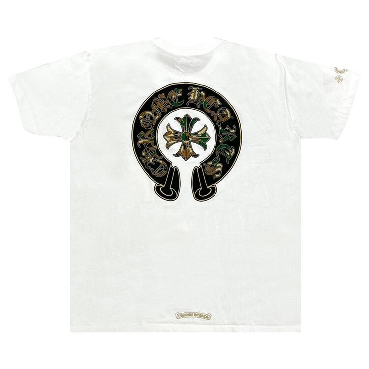 Футболка Chrome Hearts Horse Shoe Logo Pocket T-Shirt, белый — фото 2