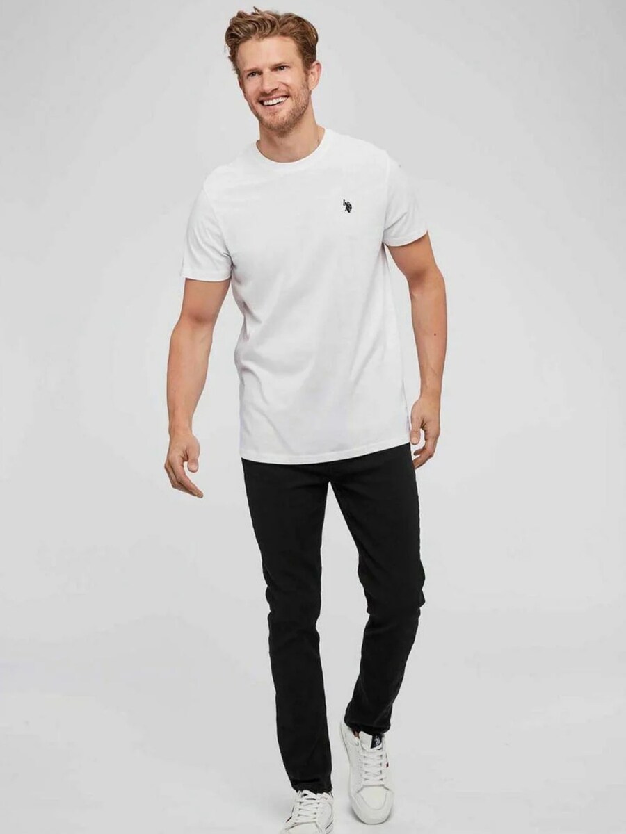 Рубашка на пуговицах классического кроя U.S. POLO ASSN. Arjun, белый — фото 3