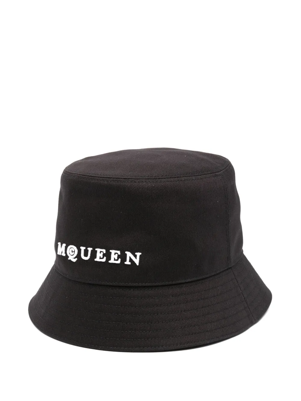 

Панама с вышитым логотипом Alexander McQueen, черный
