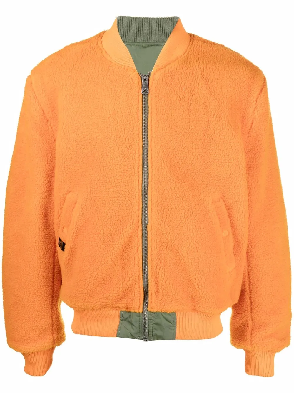 

Двусторонний бомбер Alpha Industries, оранжевый