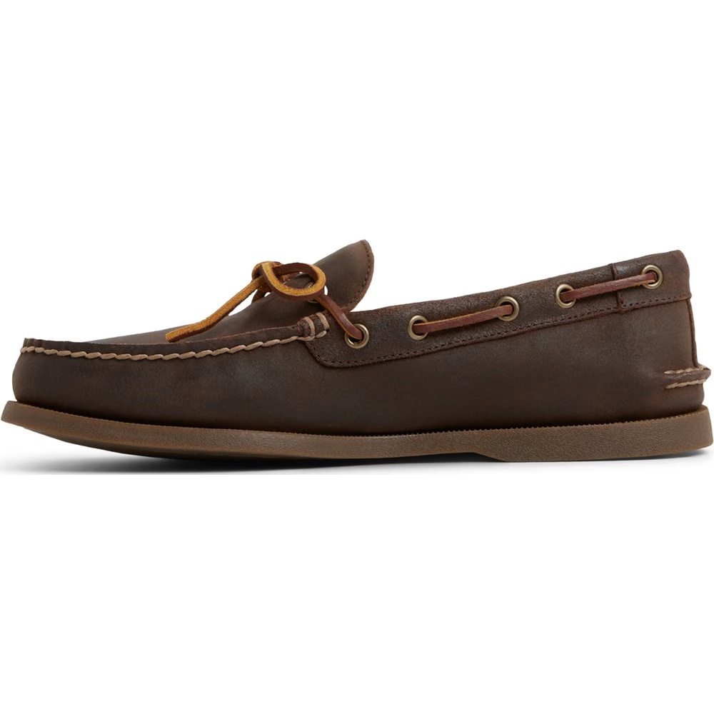 Подлинные оригинальные кожаные туфли-лодочки с одним глазом Sperry, коричневый — фото 3