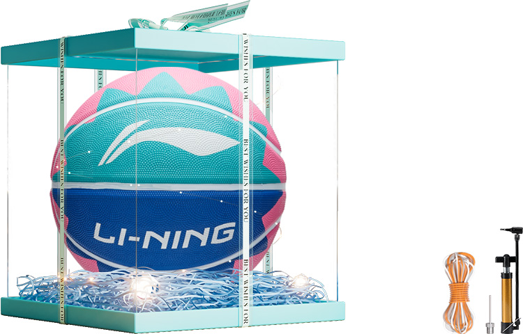 

Универсальный баскетбольный мяч LiNing Indoor Outdoor Size 5 детский синий резиновый