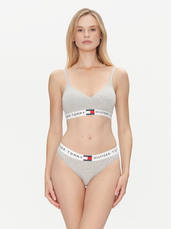 Классические женские трусы UW0UW06038 Tommy Hilfiger, серый — фото 2