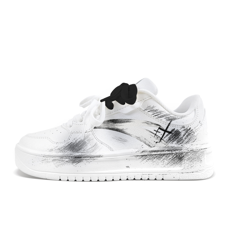 

Расслабленные нескользящие устойчивые к истиранию низкие кроссовки для скейтбординга unisex ANTA, черный