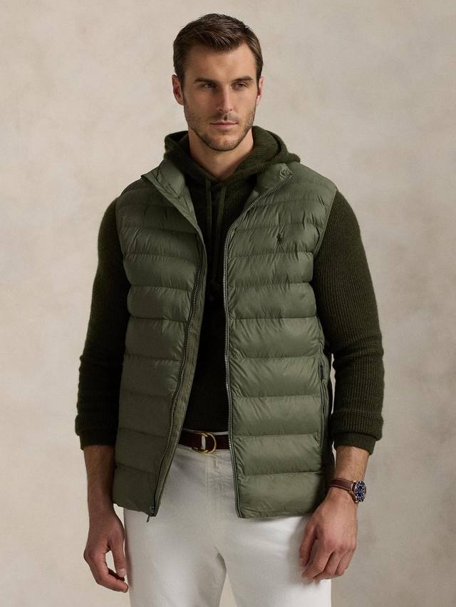 

Большой и высокий утепленный жилет terra Ralph Lauren, цвет Cruise Olive