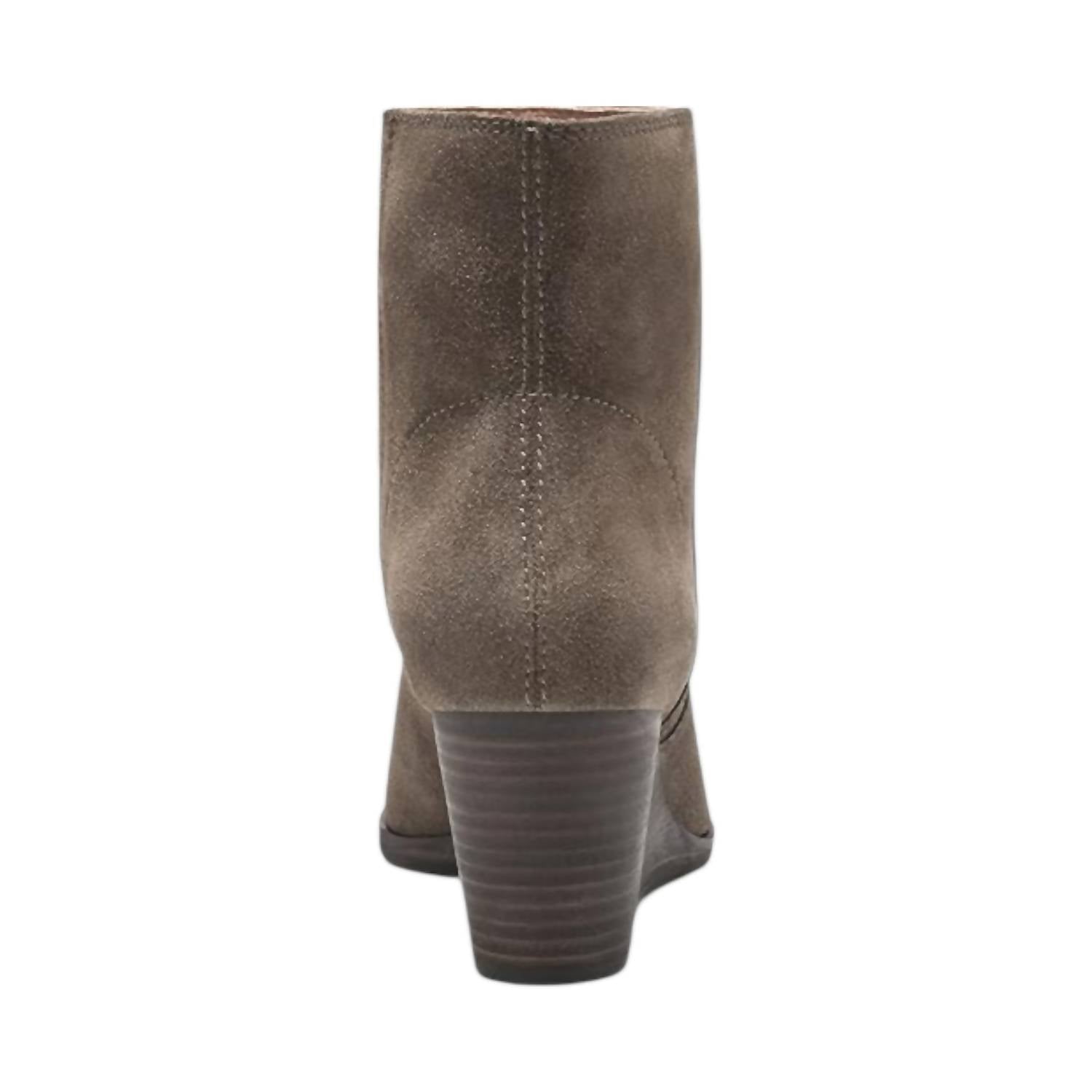 Женские ботильоны Wafael на танкетке из промасленной замши Lucky Brand, цвет canteen oiled suede — фото 2