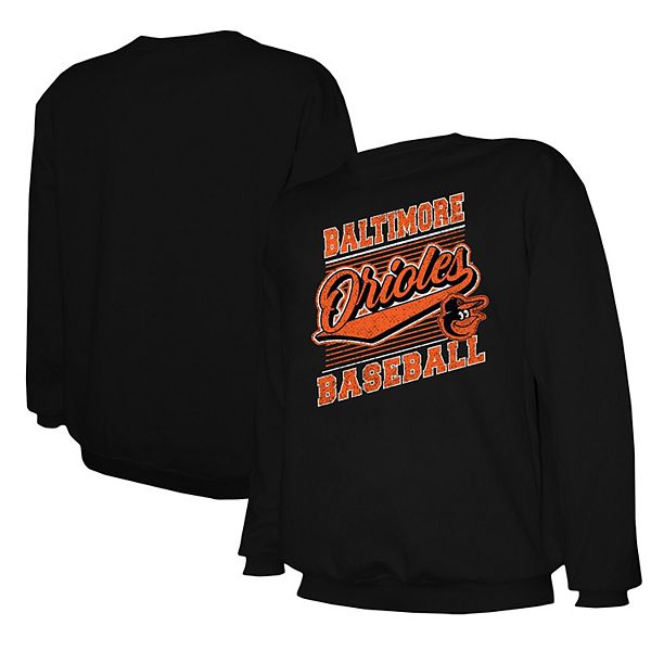 

Мужской черный свитшот Baltimore Orioles Stitches