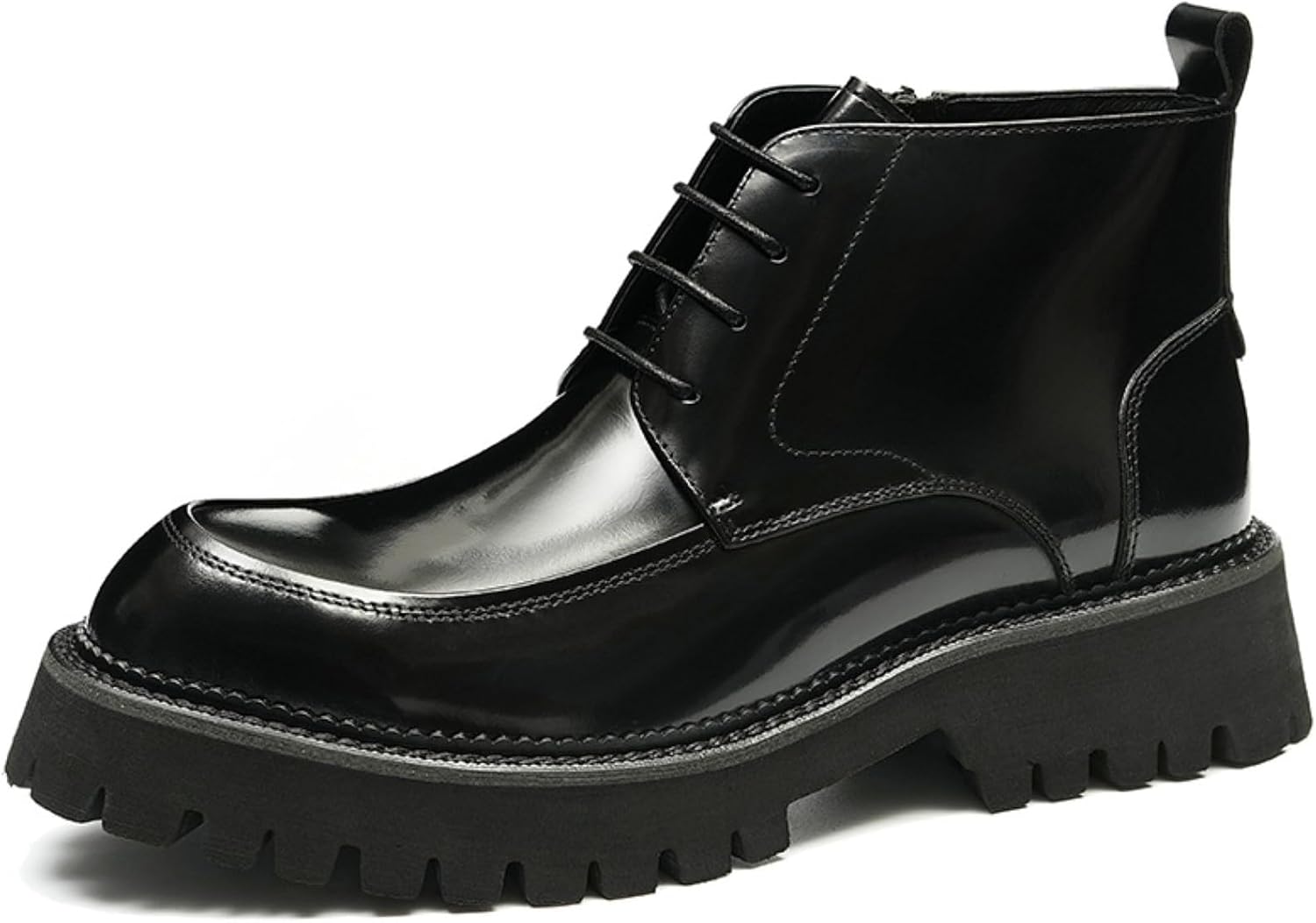 

Мужские ботинки Чукка на щиколотку, модные ботинки из натуральной кожи, шнурованные короткие ботинки для повседневной носки, классические дерби для мужчин Hlasmspe, черный