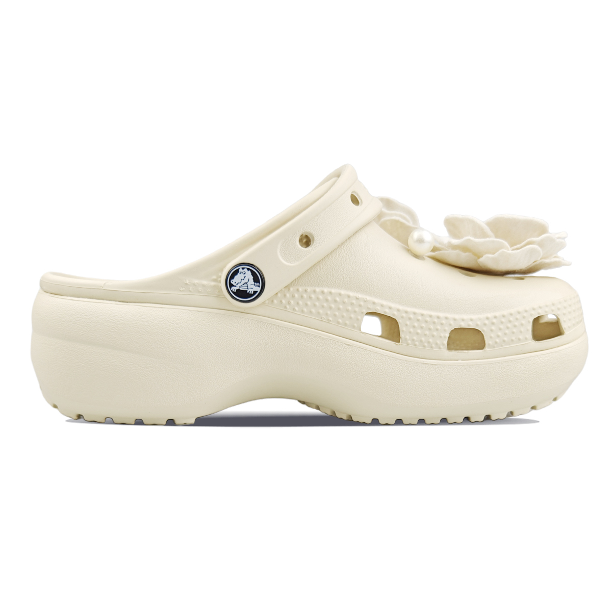 Crocs Классические платформенные клоги женские белые, цвет White — фото 2