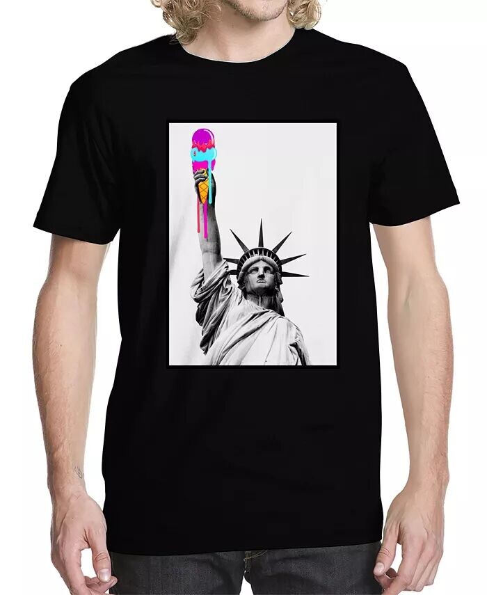 

Мужская кремовая футболка с рисунком Liberty Buzz Shirts