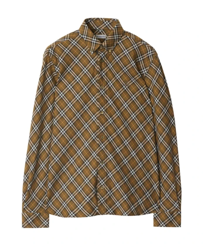 

Повседневная рубашка в клетку Burberry, коричневый