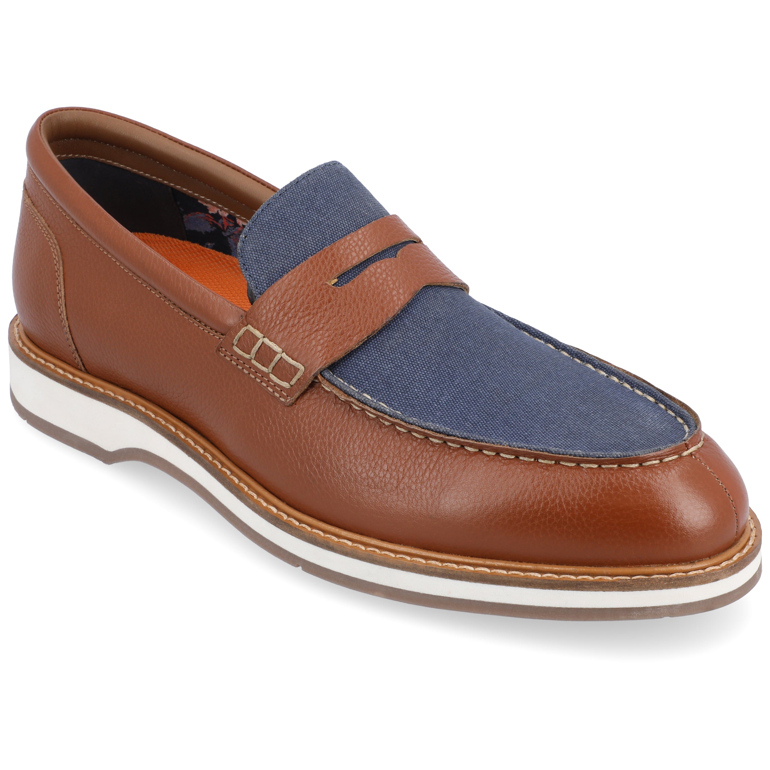 

Thomas & Vine Kaufman Moc Toe Penny Loafer, Cognac