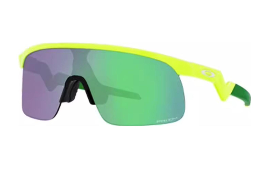 

Oakley Детские солнцезащитные очки зеленые нестандартной формы литые, Green
