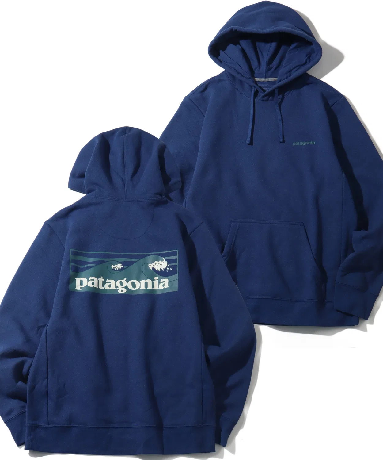 Свитшот с капюшоном Patagonia Boardshort Logo Uprisal Hoody синий
