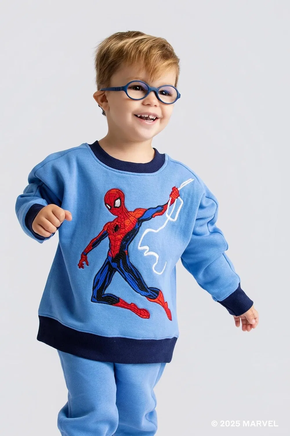 Детский спортивный костюм Organic Cotton monica + andy, Marvel's Spiderman on Blue — фото 3