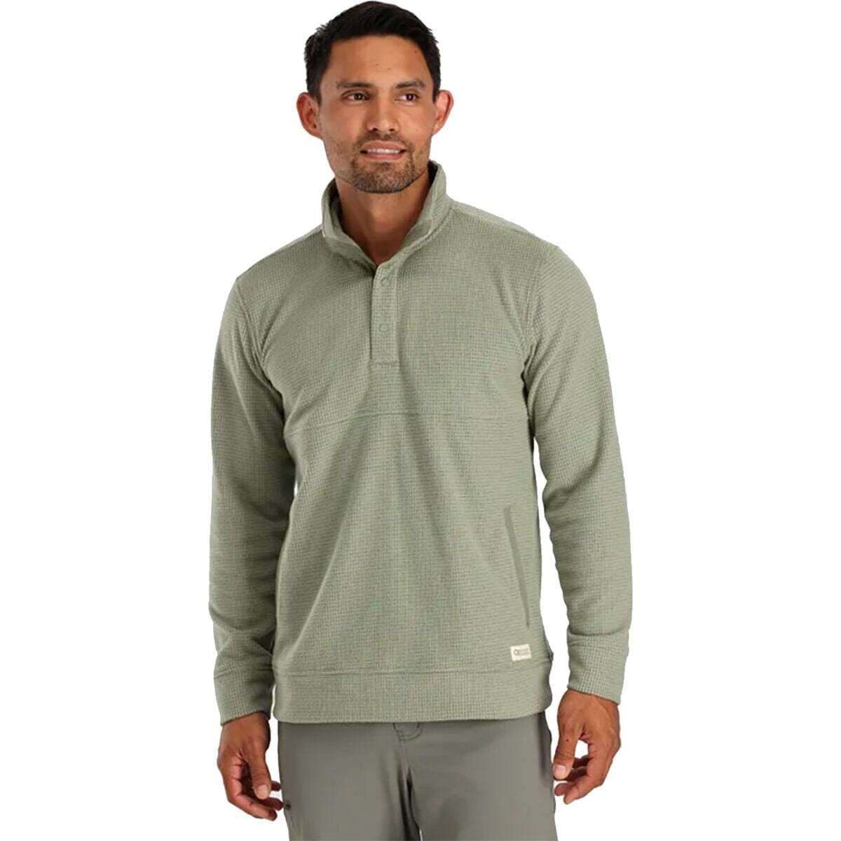 

Флисовый пуловер trail mix snap Outdoor Research, цвет flint