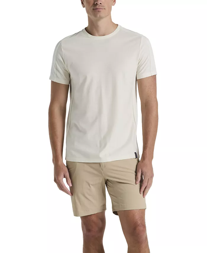 

Мужские однотонные эластичные шорты Tech длиной 8" Perry Ellis, коричневый/бежевый