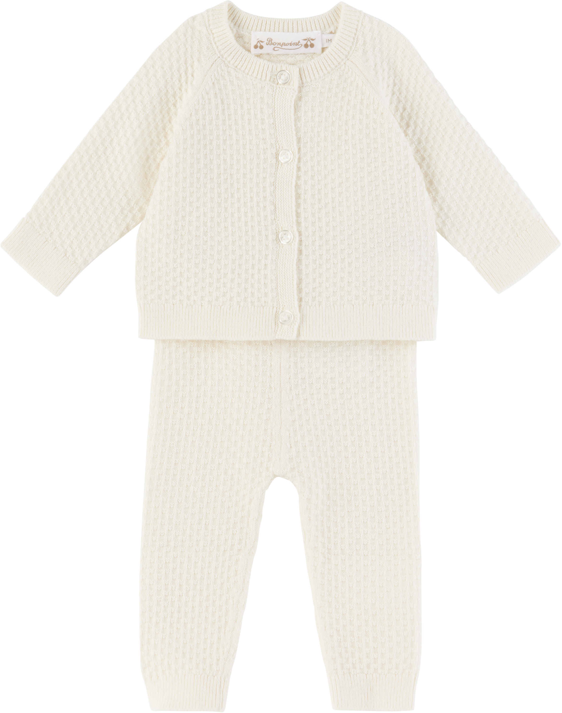 

Комплект из кардигана и леггинсов Baby Off-White Eleny Bonpoint